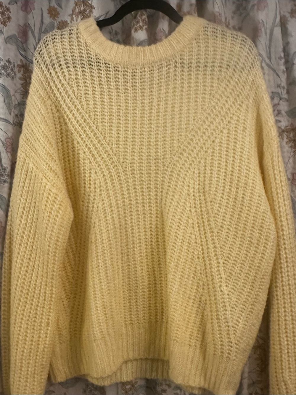 a new day Soft Yellow Crewneck Sweater